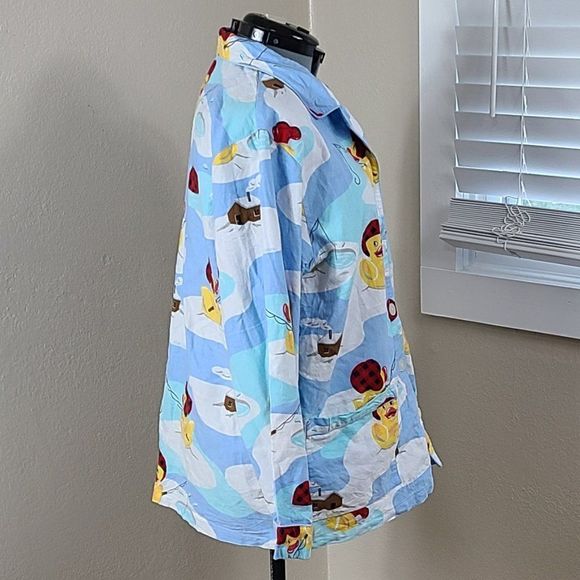 Nick & Nora Rubber Ducky Pajamas Y2k Plus Size XXL - Picture 3 of 16